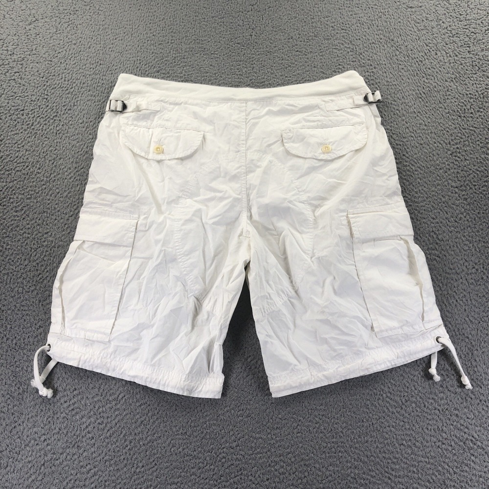 Ralph Lauren‎ RLX Shorts Mens XL White Cargo Drawstring Paratrooper Drawstring